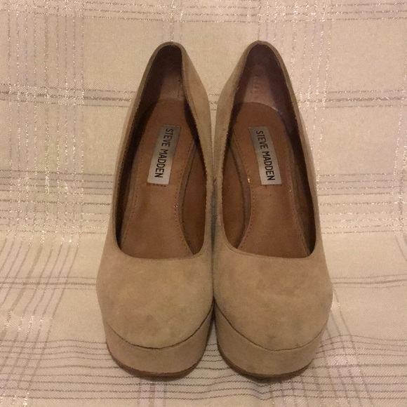 Steve Madden Pammy Leather Wedge Heels - Picture 2 of 6